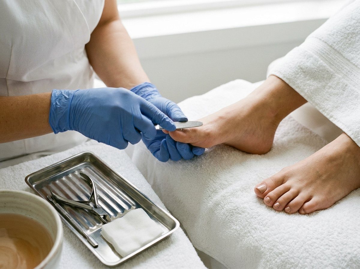 Pedicurebehandeling (voorbeeldbeeld)
